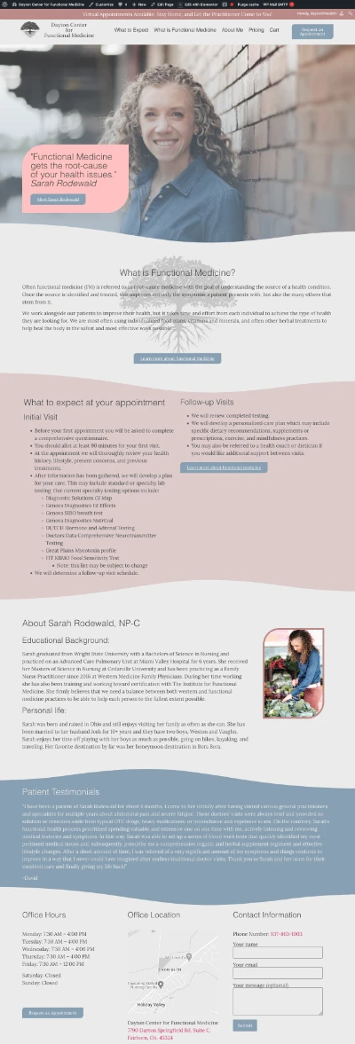 Website we built for a medical practice